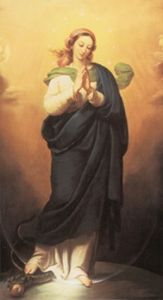 Novena in Honor of the Immaculate Conception Prayer Card, Spanish